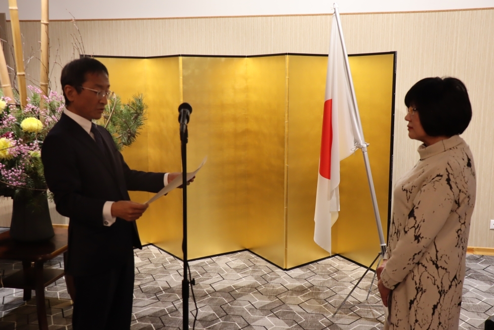 加藤会長表彰式